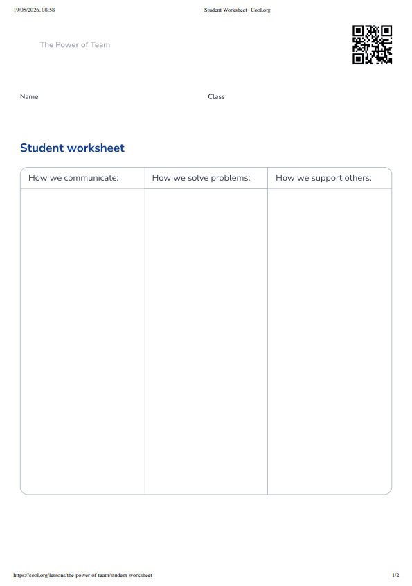 Sample Worksheet