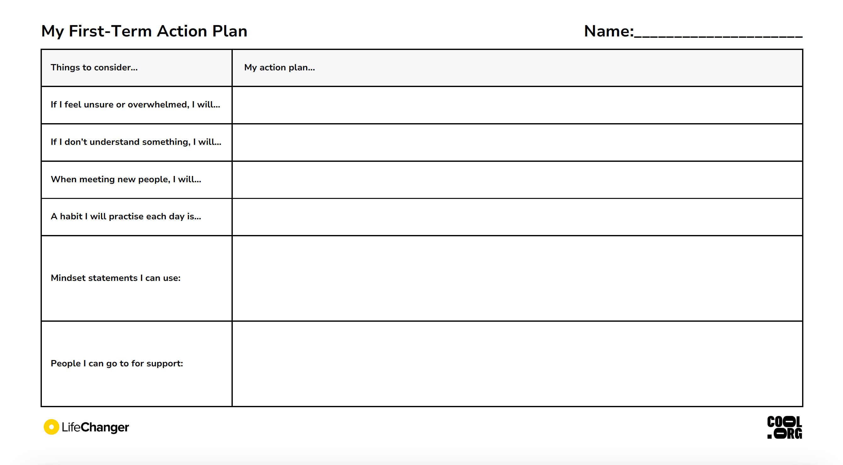Sample Worksheet
