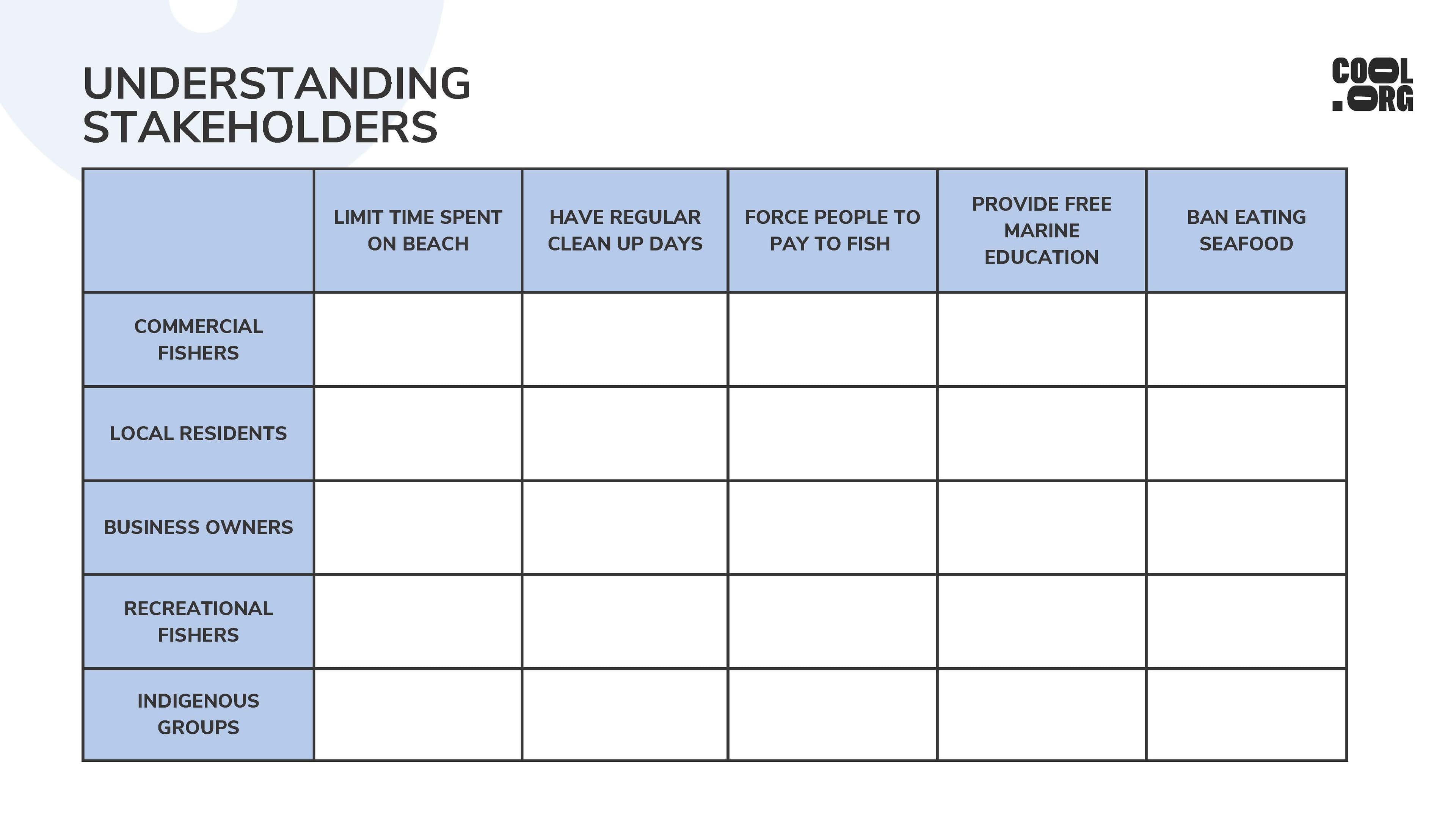 Sample Worksheet