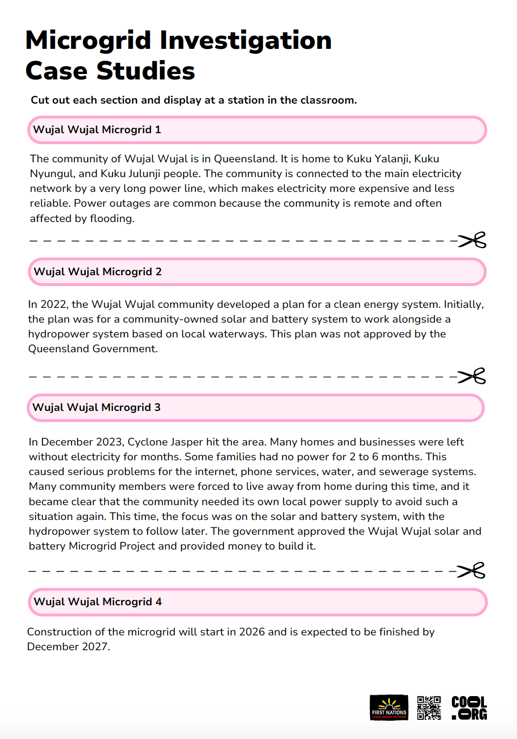 Sample Worksheet