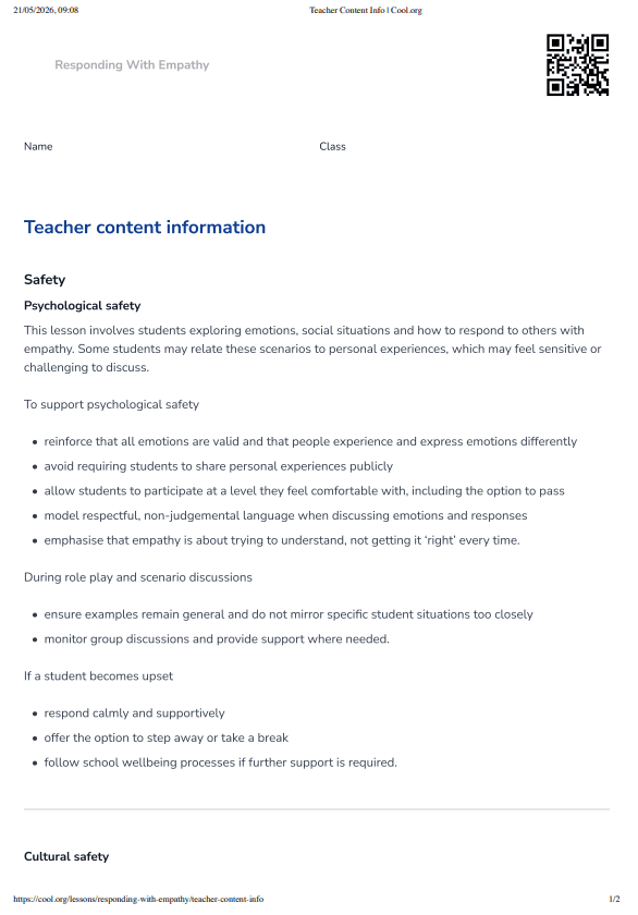 Sample Worksheet