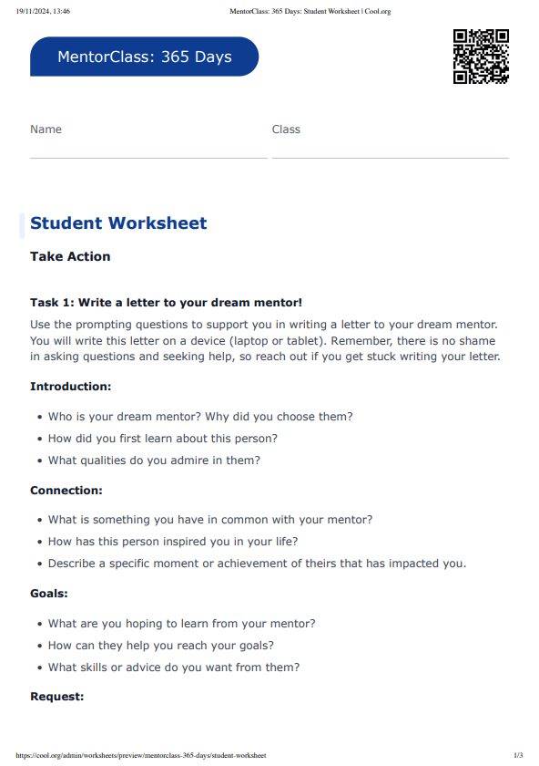 Sample Worksheet