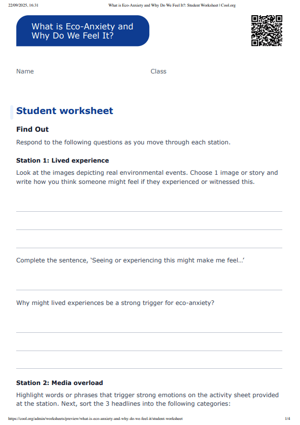 Sample Worksheet
