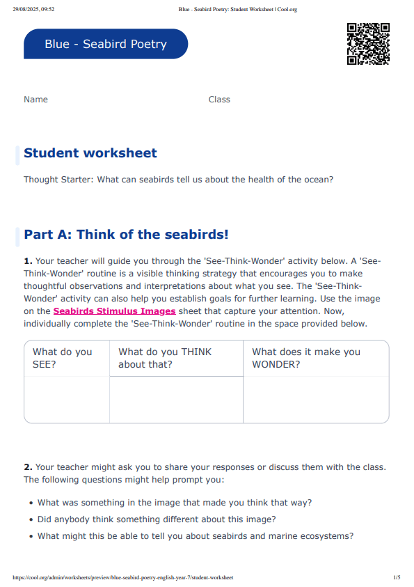 Sample Worksheet