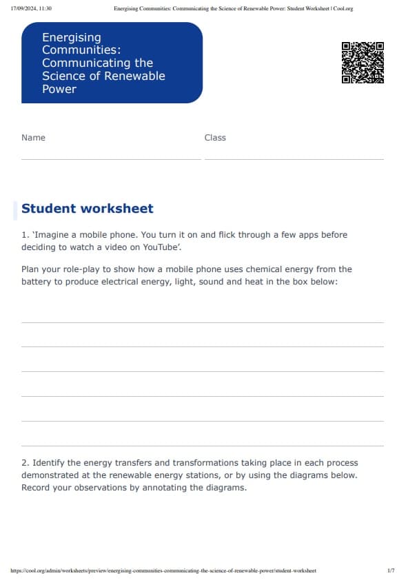 Sample Worksheet