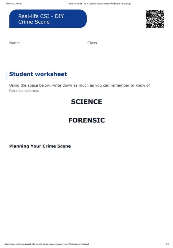Sample Worksheet