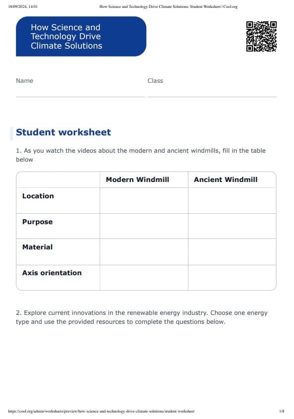 Sample Worksheet