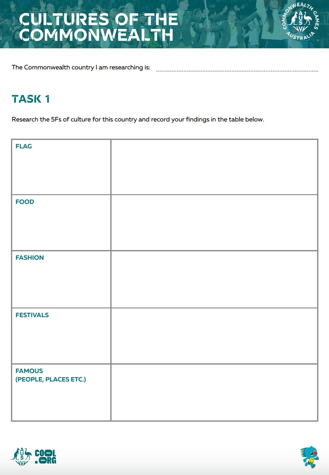 Sample Worksheet