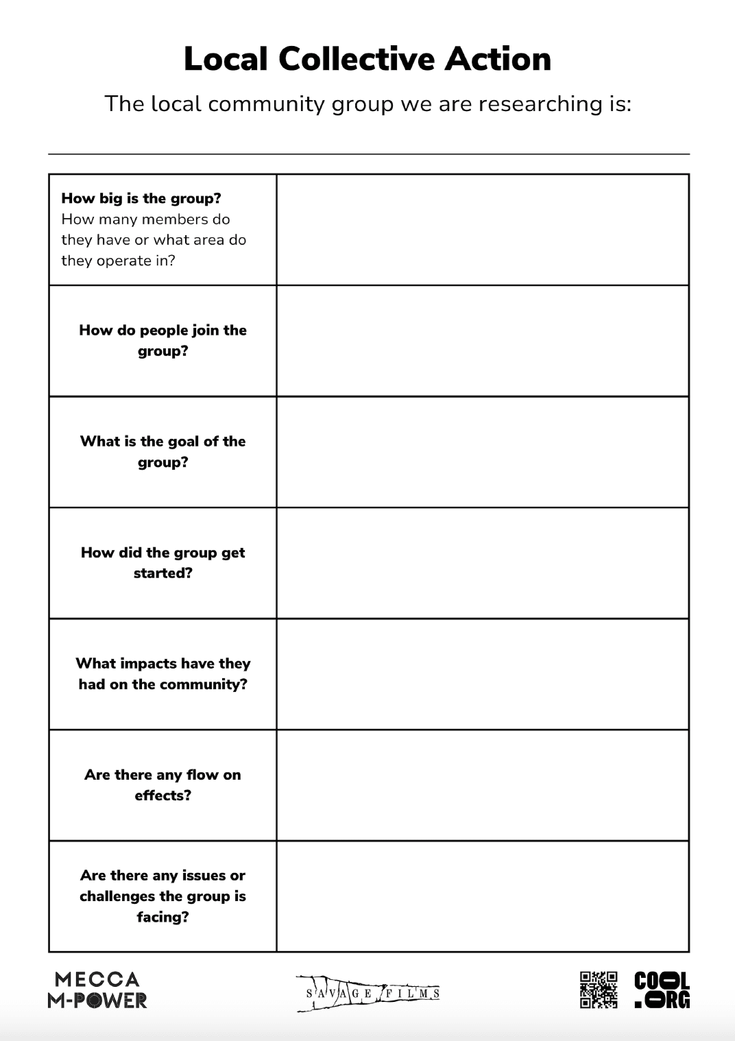 Sample Worksheet