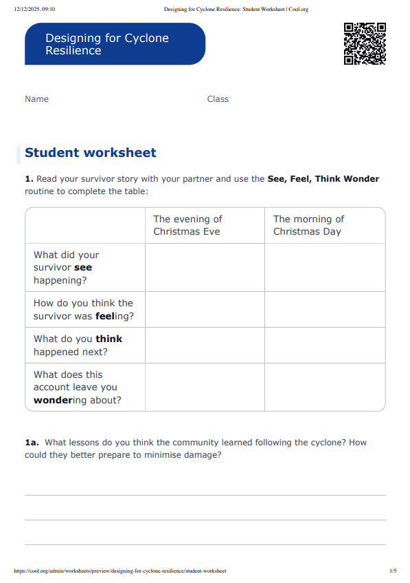 Sample Worksheet