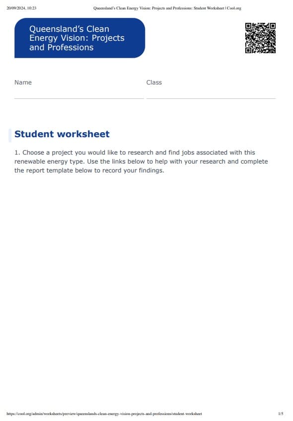 Sample Worksheet