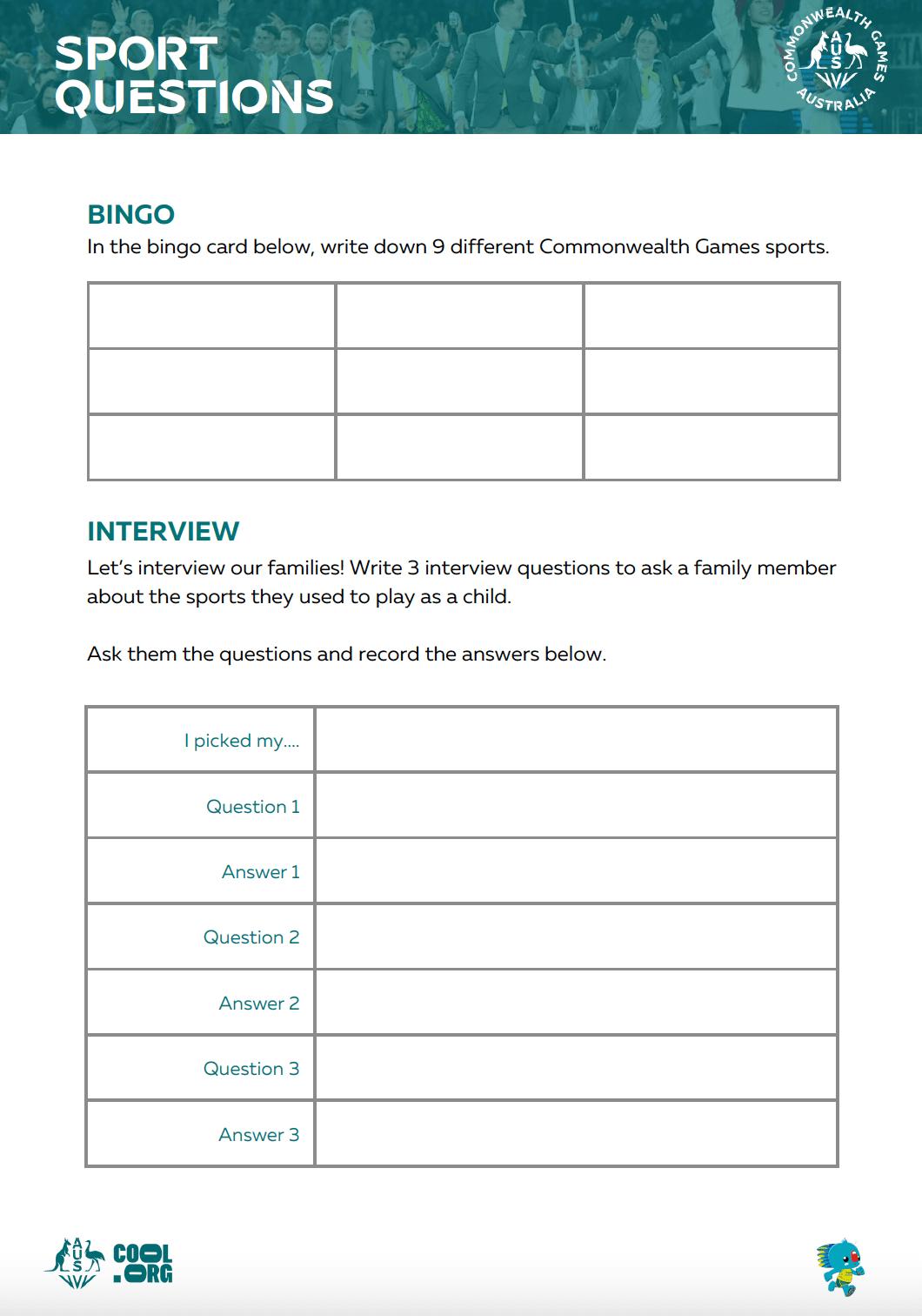 Sample Worksheet