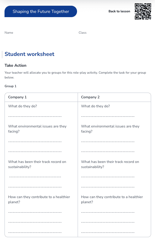 Sample Worksheet