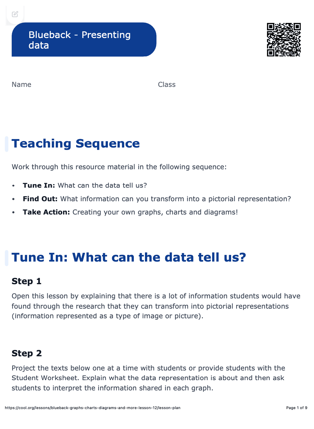 Sample Worksheet