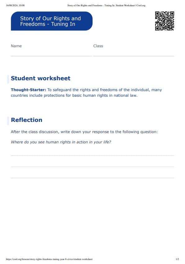 Sample Worksheet