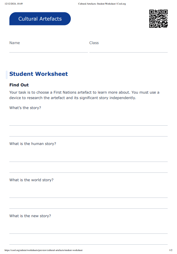Sample Worksheet
