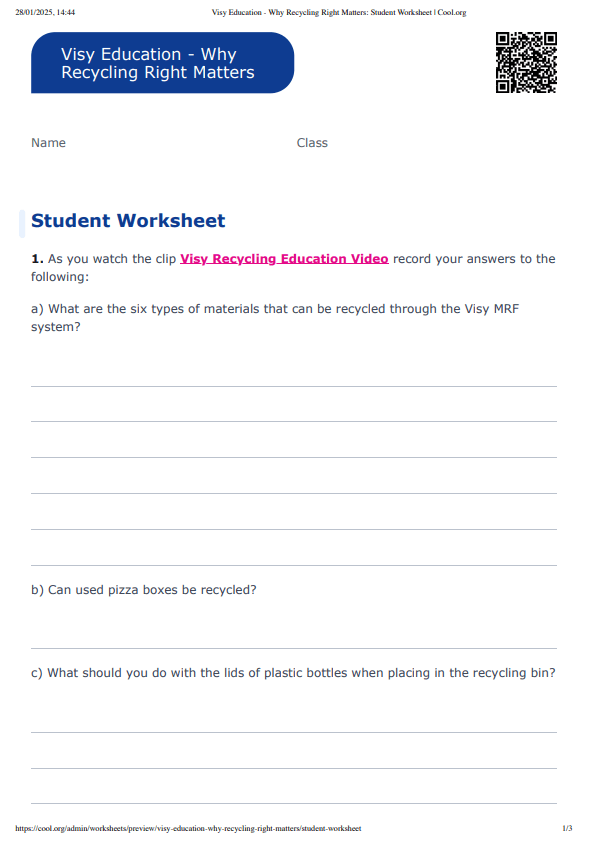 Sample Worksheet