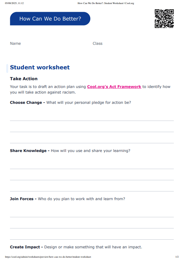 Sample Worksheet