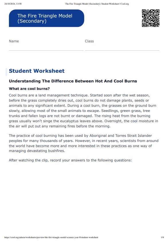 Sample Worksheet