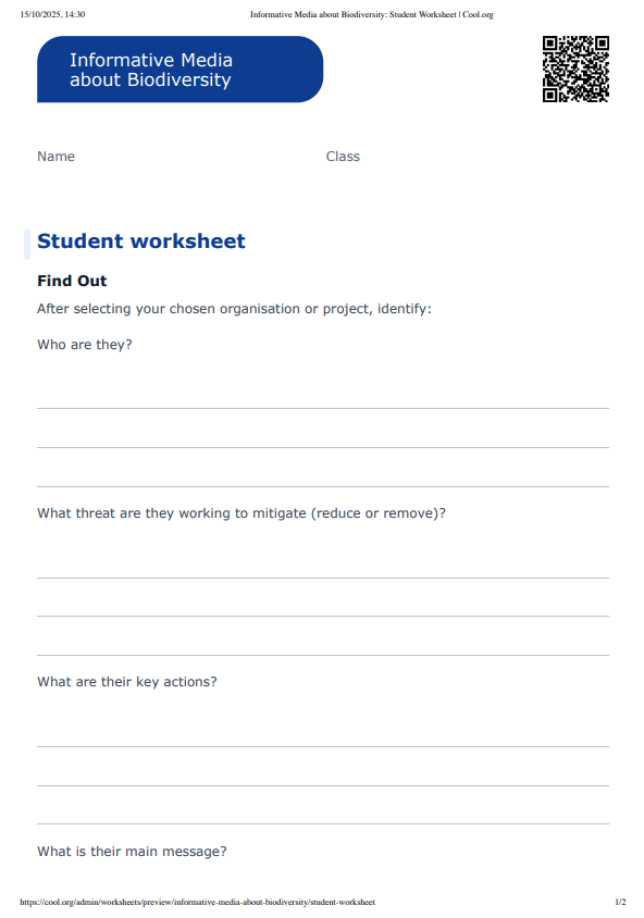 Sample Worksheet