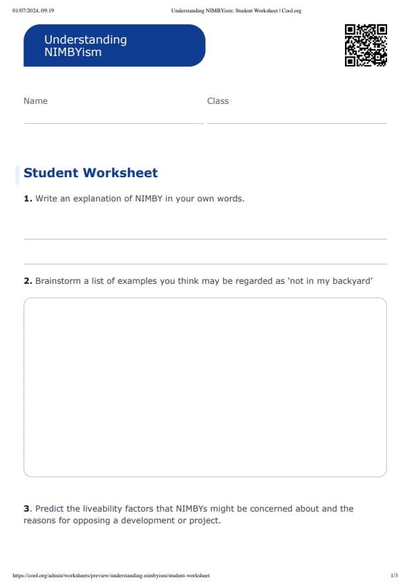 Sample Worksheet