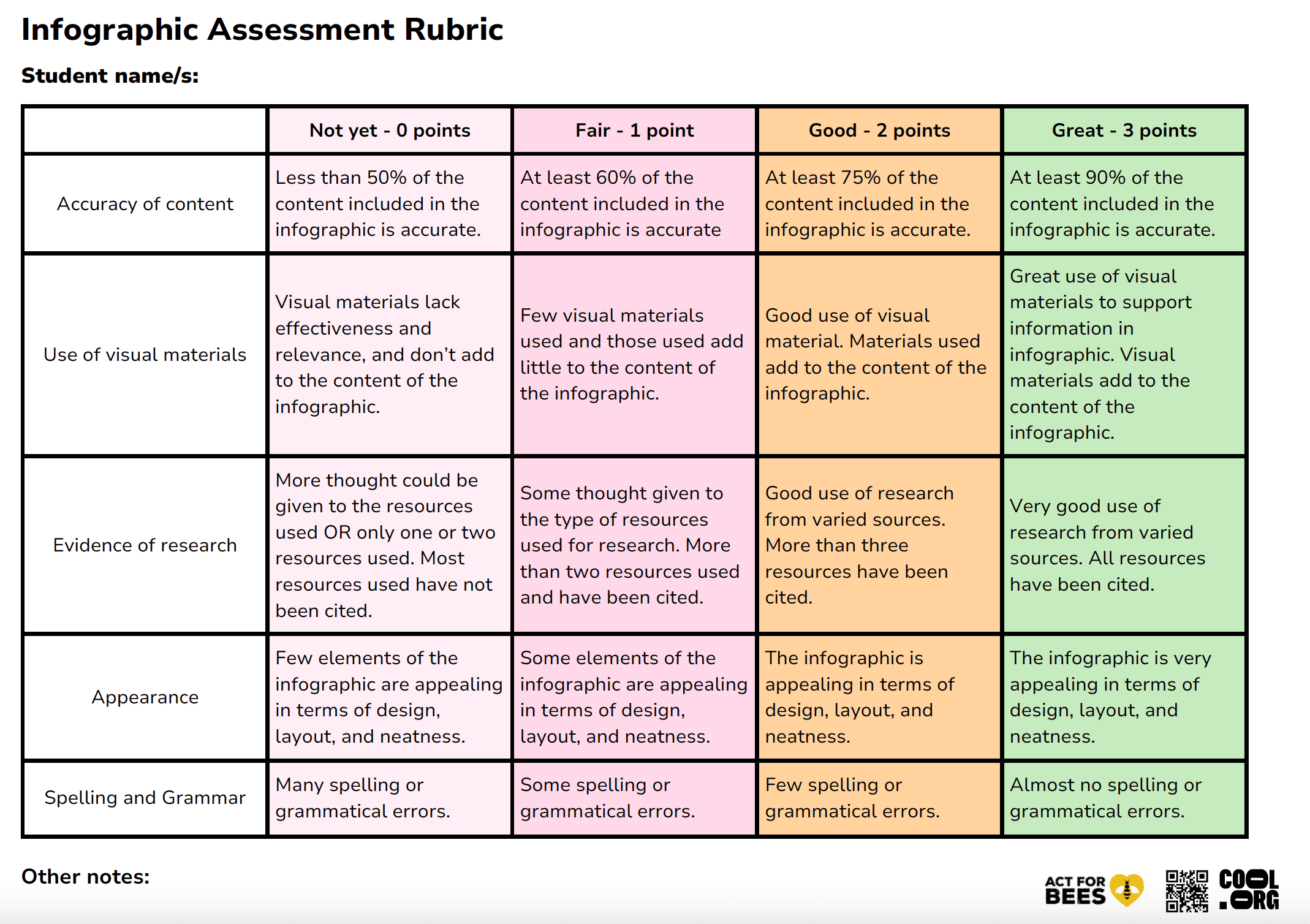 Sample Worksheet