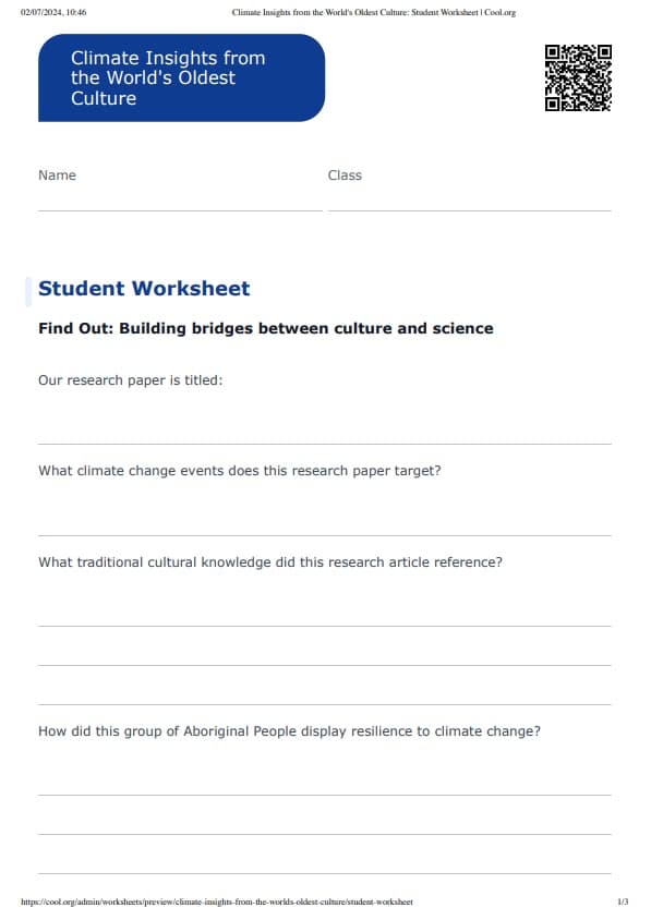 Sample Worksheet