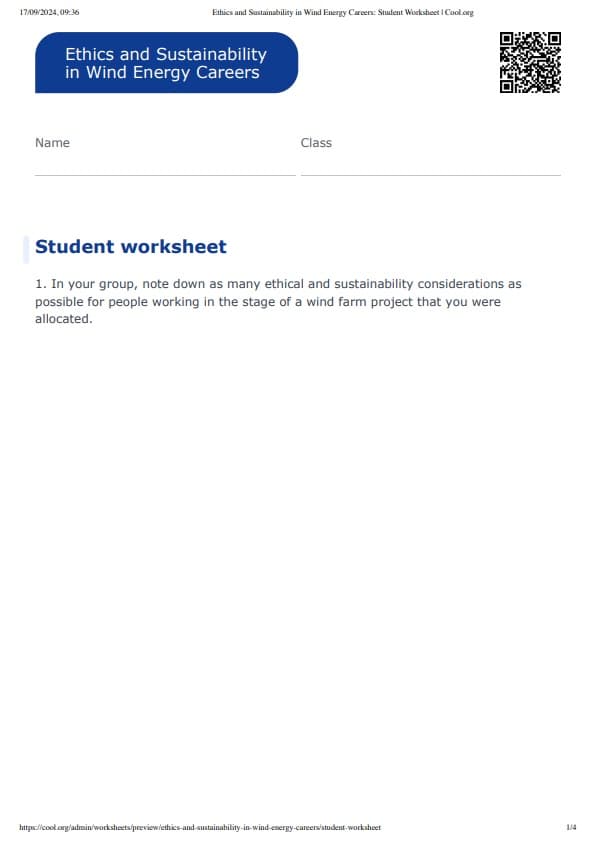 Sample Worksheet