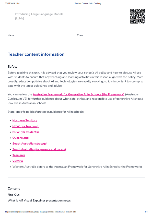 Sample Worksheet