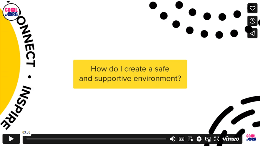 Creating a Safe and Supportive Environment