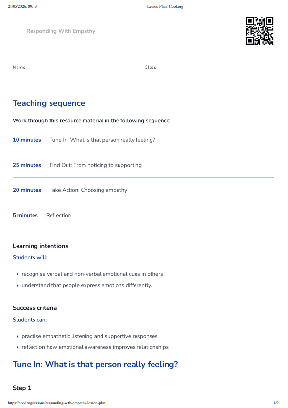 Sample Worksheet