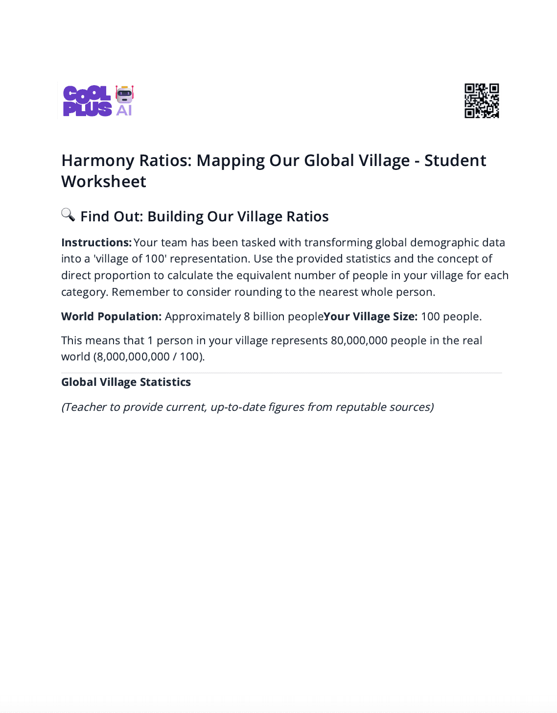 Sample Worksheet