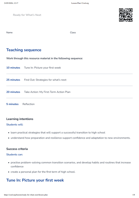 Sample Worksheet