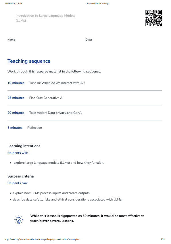 Sample Worksheet