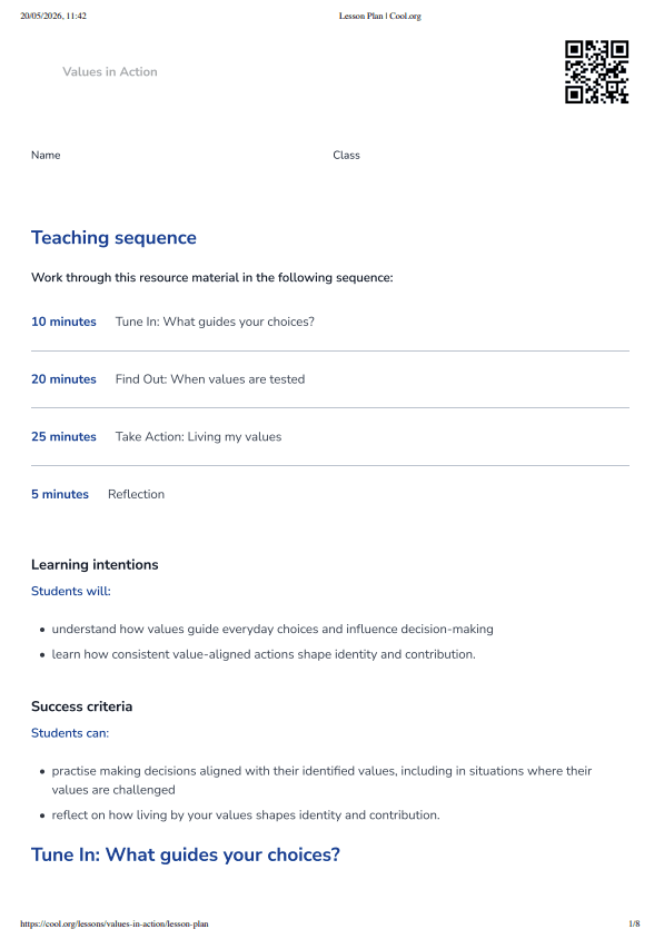Sample Worksheet